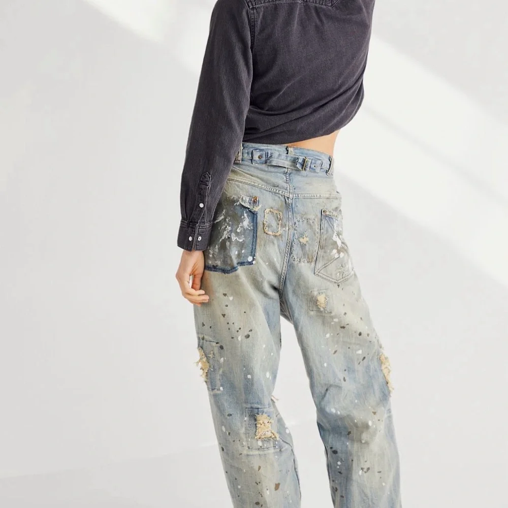 Magnolia Pearl “Calico” Paint-Splattered Boyfriend Jeans - Picture 3 of 6